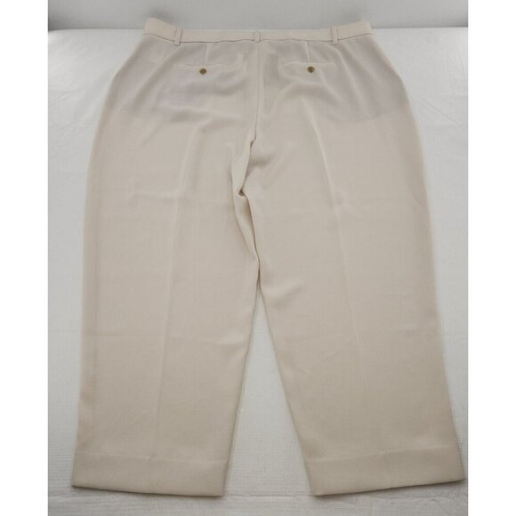 Vince. Womens Ivory Ankle Length Soft Tailored Trouser Dress Pants Size 22 - Picture 3 of 8